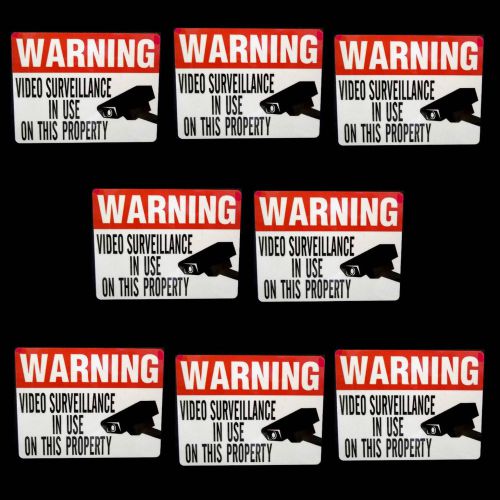 VIDEO SECURITY CAMERAS IN USE ATM VENDING SLOT MACHINE WARNING STICKER DECAL LOT