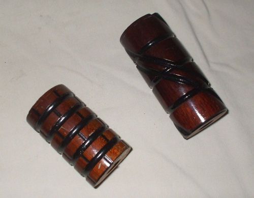 Vintage Wood Trophy Parts Column Pieces 3&#034; Trophy Shaft Wood 4&#034; Pieces EUC