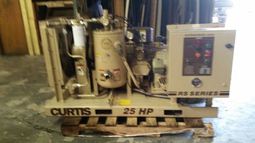 25 hp curtis air compressor rotary screw for sale
