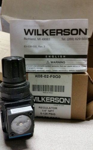 Wilkerson regulator 1/4 npt. 0 125 pisg.