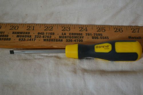 5 PAC NEW PPE 3/16&#034; X 3&#034; MAGNETIC CHROME MOLYBDENUM FLATHEAD SCREWDRIVERS