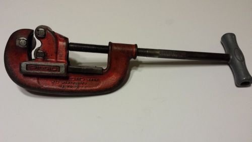 Ridgid No. 1 &amp; 2, 1/8&#034; - 2&#034; Capacity, Heavy Duty Cutter / With New Cutter Wheel