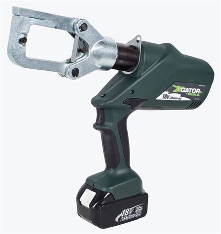 Greenlee e12ccxl11 gator batt-powered 12-ton l series 12ccx tool w/120v charger for sale