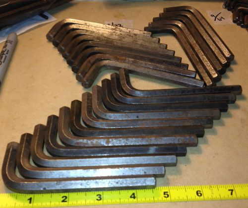 LOT OF 24 ALLEN BRAND 3/8&#034;,  ALLEN WRENCHES, MADE IN USA