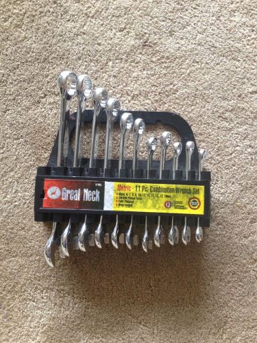 Greatneck 11 piece metric combination wrench set 51005 for sale