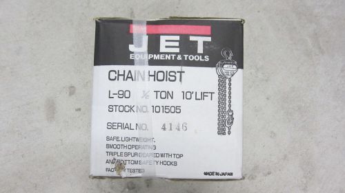 JET Chain Hoist 1/2 Ton - Model 101505 - NEW