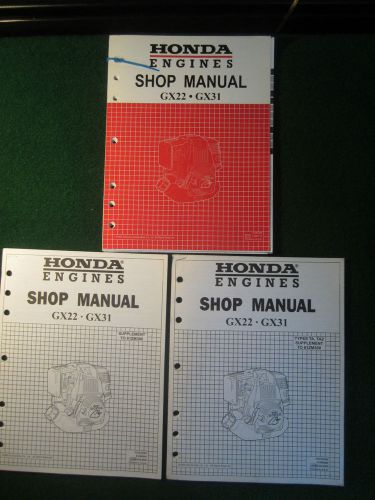 Honda Engine GX22 GX31 Shop Service Manual Set GX 22 31 1997 2000 FACTORY