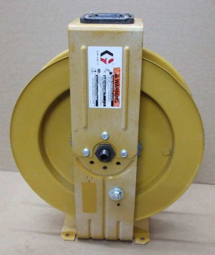 - used - graco retractable yellow 17&#034; hose reel with out hose for sale