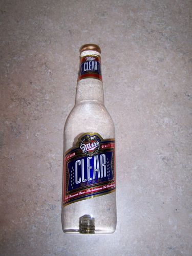 Miller CLEAR Beer Tap Handle - Acrylic - NEW !