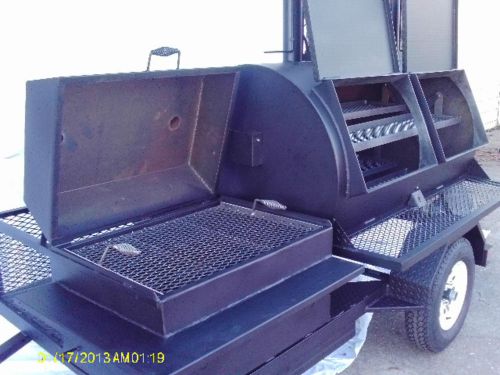 3660 rotisserie bbq grill, smoker, cooker with flat grill by heartland cookers for sale