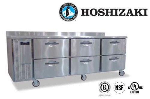 HOSHIZAKI COMMERCIAL REFRIGERATOR WORKTOP STAINLESS 3-SEC W DRAWER HWR96A-D