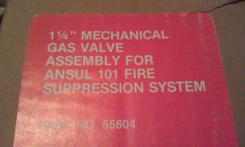 ANSUL 55604 mechanical gas valve assembly