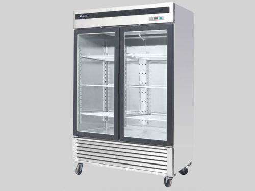 Atosa mcf8707-  bottom mount 2 glass door refrigerator for sale