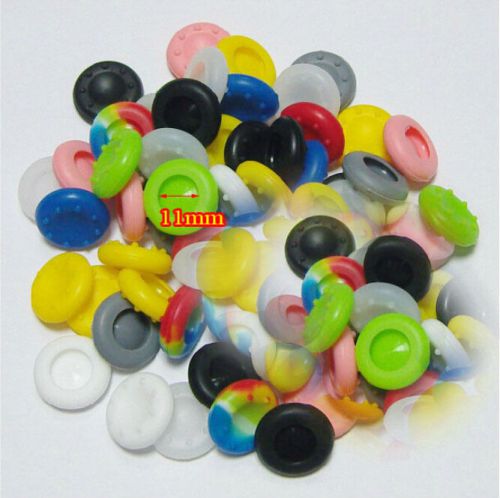 20pcs 10 colors 11mm mouth Joystick Thumbstick Silicone Cap for Playstation PS4