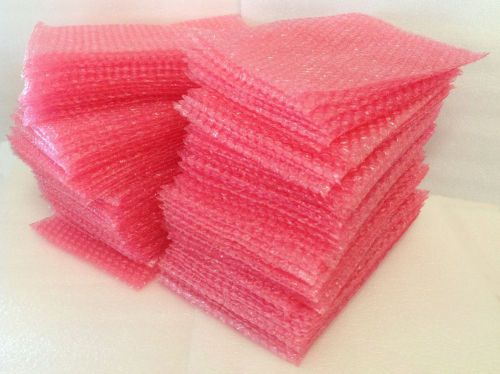 100 --- PINK BUBBLE BAGS --- 8 1/2 &#034; by 12&#034; WRAP POUCH