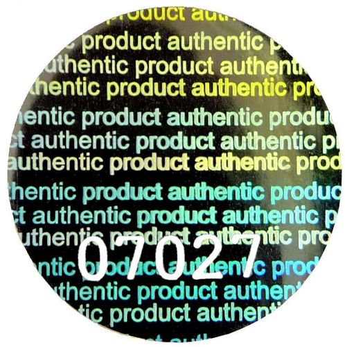 980x LARGE Security Hologram NUMBERED Labels, 20mm Round Stickers, PS3 Xbox PC
