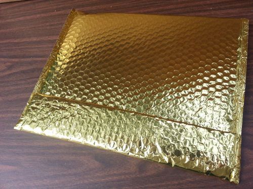 50 Gold Metallic Glamour Bubble Padded mailers envelopes