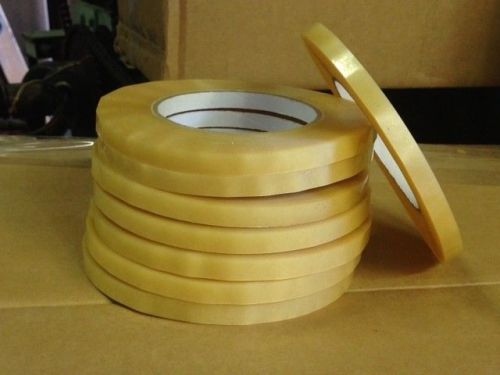 16 ROLLS - BAG SEALING PRODUCE TAPE - 3/8&#034; X 180YDS - CLEAR