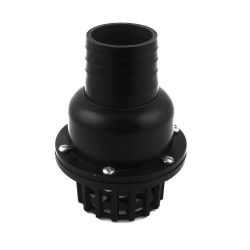 Fluid Machinery 50mm 2&#034; Connector Outer Dia PVC Foot Bottom Valve Black