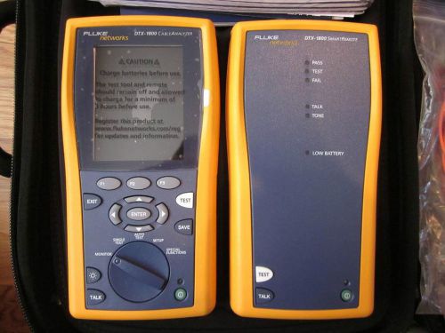 New fluke dtx-1800-ms 120 cable tester for sale