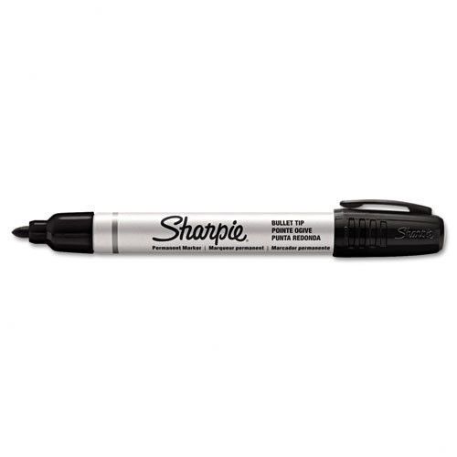 Sharpie pro bullet tip permanent marker black set of 4 for sale