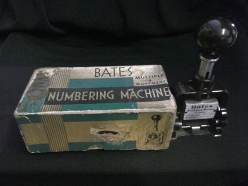Bates Numbering Machine Multiple 4 Movement 6 STYLE E Wheels in Box