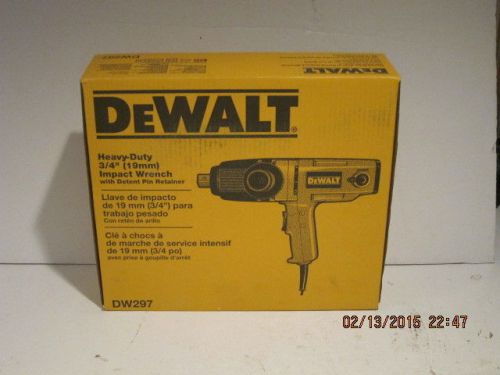 Dewalt dw297, 7.5 amp 3/4&#034; heavy duty  impact wrench f/ship new sealed package!! for sale