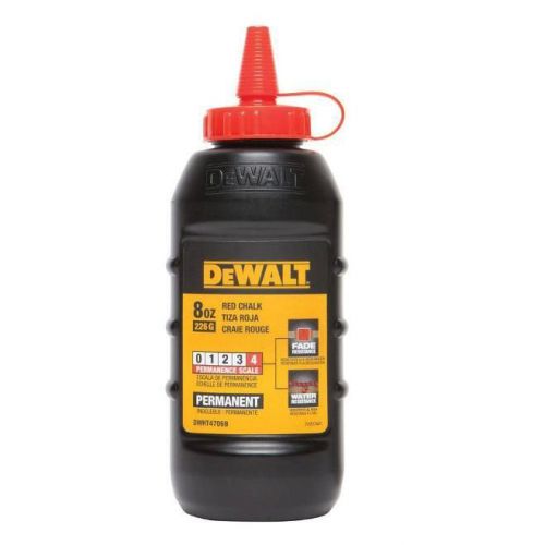 Dewalt 8 oz. chalk in red permanent dwht47069 for sale