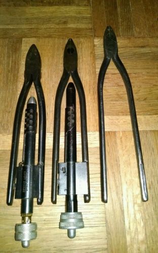 Robinson twister pliers &amp; 2 unknown maker twister pliers, lot of three