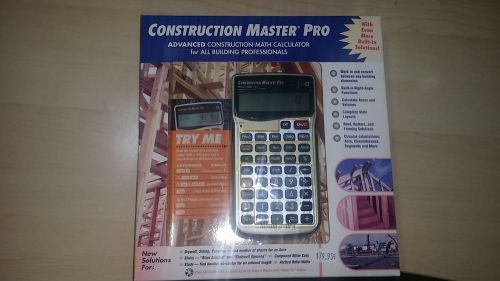 Construction Master Pro Model 4065 calculator NIB
