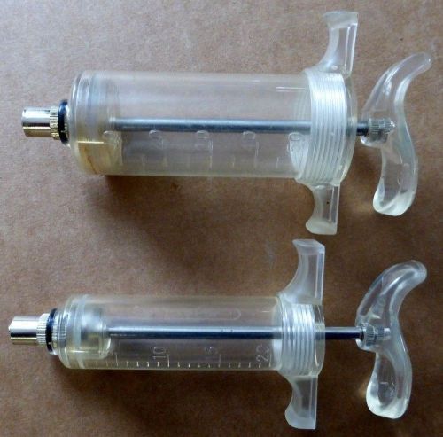Syrvet 50cc &amp; 20cc Re-useable Syringes and Various New Needles + Xtra Seal Ring