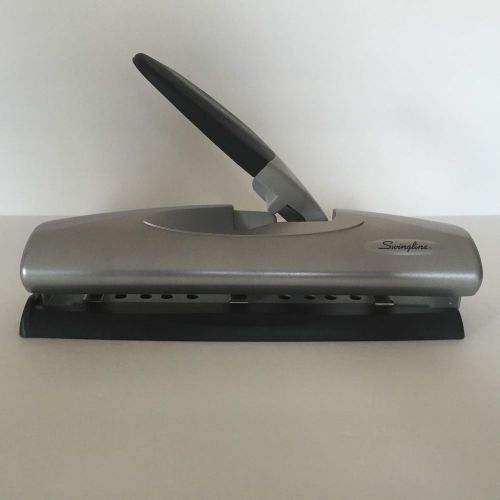 Swingline Light Touch Heavy Duty Adjustable 2 or 3-Hole Punch, 9/32&#034; Holes