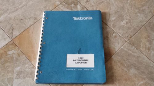 Tektronix 7A22 Differential Amplifier Manual