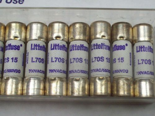 3 littelfuse l70s-15 semiconductor fuse powr-gard 15 amp 700v for sale