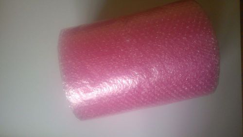 50&#039; Bubble Wrap Anti-Static Barrier Small Bubbles 3/16&#034; Perforated 12&#034; Wide Pink