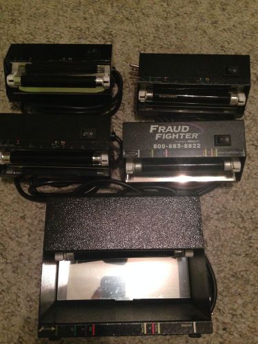 Lot of 4 UVeritech FRAUD FIGHTER Model# HD8X1-120A &amp; 1 HD8X2-120A  Tested