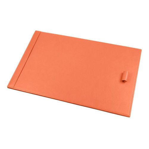 LUCRIN - A4 simple note pad 13.8x8.6 inches - Smooth Cow Leather - Orange