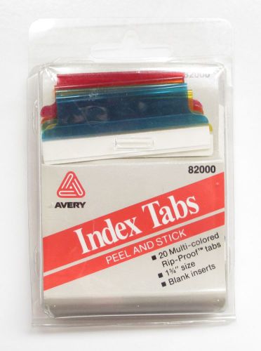 Avery Index Tabs, Multi Color Tabs, Model 82000 Peel and Stick Divider Tabs