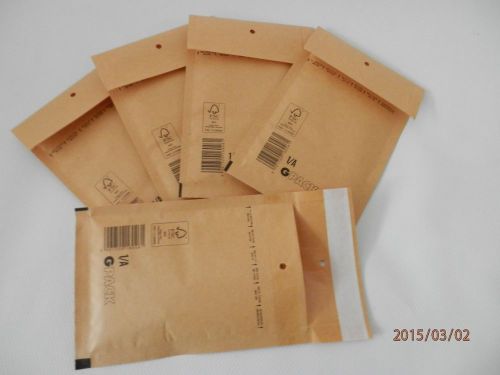 100 x 4.5&#034;x7&#034; kraft bubble envelopes padded mailers shipping self-seal 120x175mm for sale