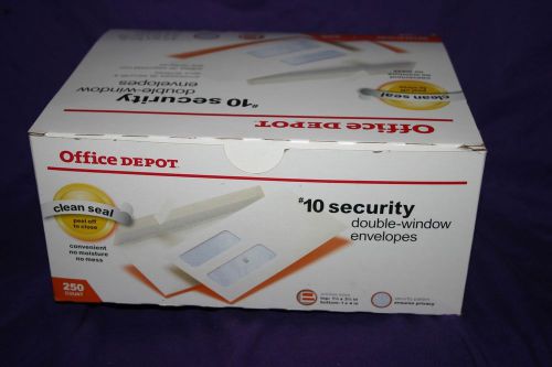 Office Depot #10 Security double-window envelopes