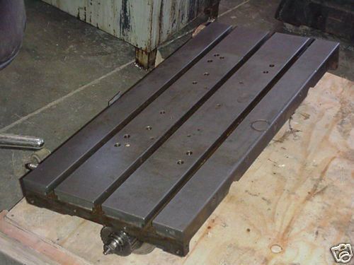 35&#034; x 16&#034; steel t slotted table layout mazak vqc-15 w ball screw for sale