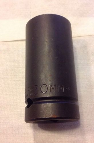 PROTO J10030ML Impact Socket, 1 In Dr, 30mm, 6 pt