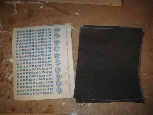 18 sheets of 9x11 Red-I-Cut Carborundum Coarse Emery Cloth Sandpaper J 135 R