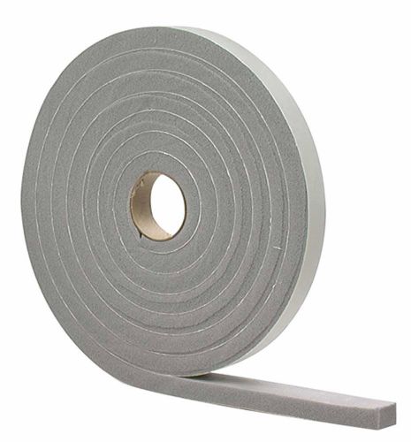 Waterproof and Airtight Foam Weather Strip Tape 0.13&#034; W x 204&#034; D Gray