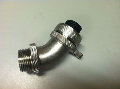 1&#034; STAINLESS STEEL, 45* CONDUIT CONNECTOR, AMERICAN BOA INC, NBLC-100-03-MG45