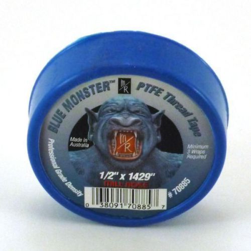 Blue Monster Tape - Blue PTFE Teflon Thread Tape 1/2&#034; x 1429&#034; - Single Roll