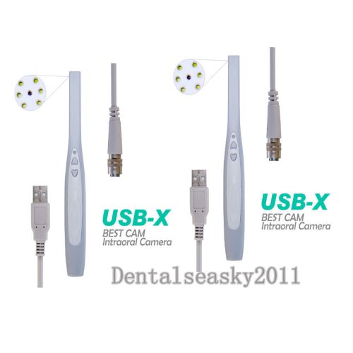 2*Dental Intraoral Camera Image System2.0  USB Connection SONY CCD 4.0 Meg