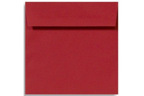 6x6 Square Envelopes Holiday Red LOT (10 Envelopes)