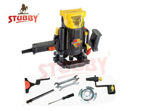 Heavy duty plunge type sharp storm 12mm gold router with accessories for sale