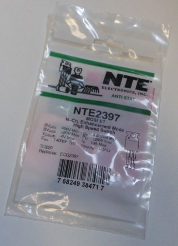 NTE Electronics MOSFET 400V Enhancement Switch Transistor NTE2397 10A NIB